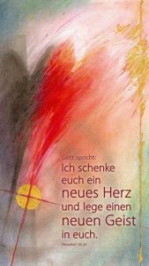Jahreslosung im Verlag am Birnbach - Motiv von Stefanie Bahlinger, Mössingen